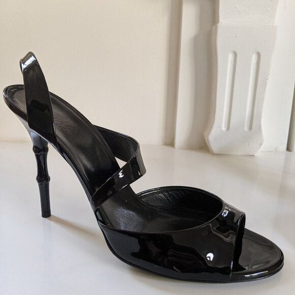 Gucci Vernice Crystal Sandal - Picture 1 of 12